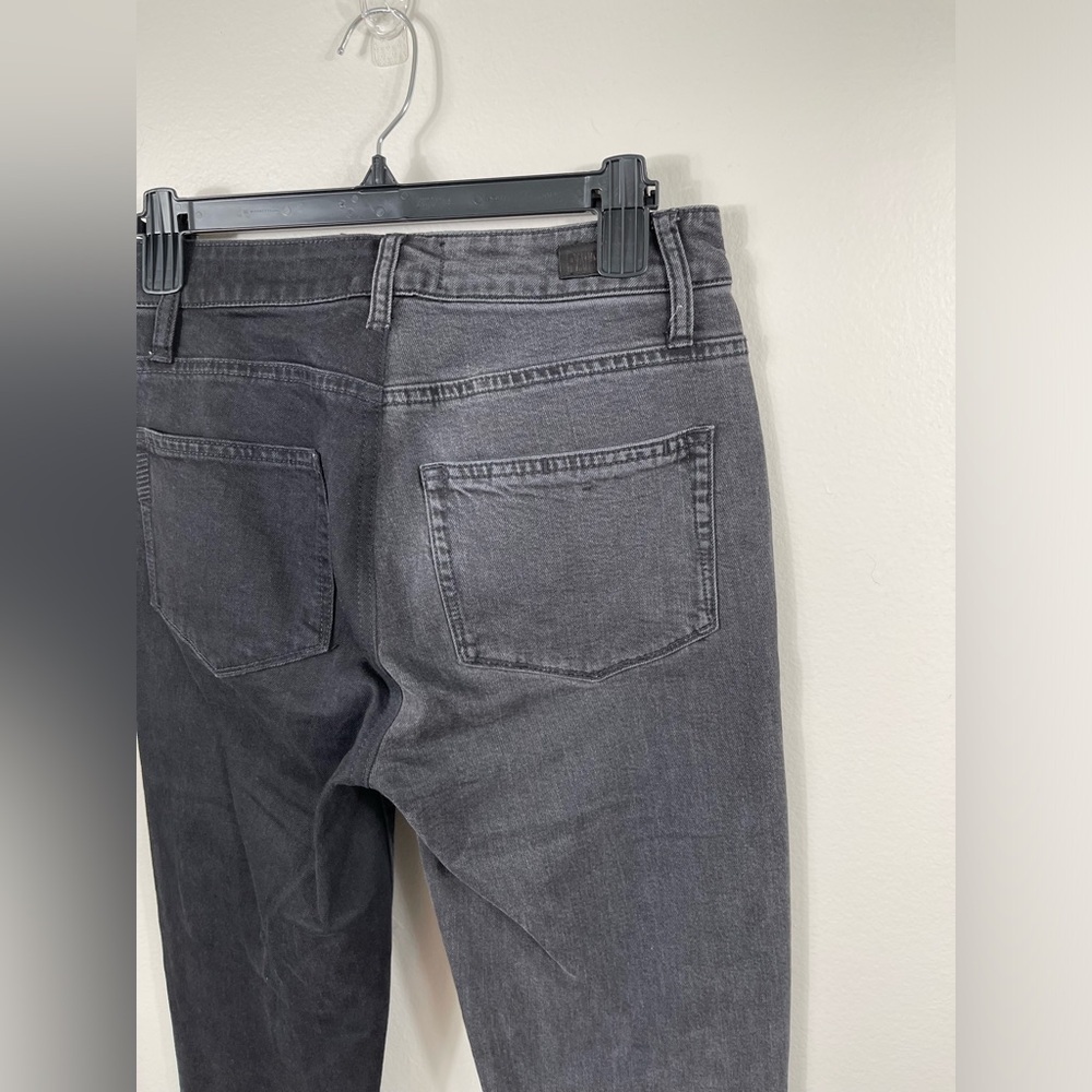 PAIGE Hoxton Straight Ankle Half & Half Sz 26" In Storm Black/ Pebble - Picture 8 of 16